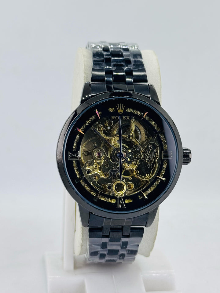 Rolex Skeleton Dial Automatic (Black Chain)