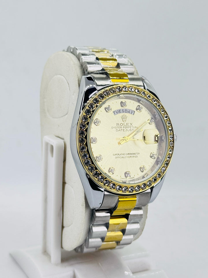 Rolex Oyster Perpetual Day-Date (Two-Tone Gold & Silver)
