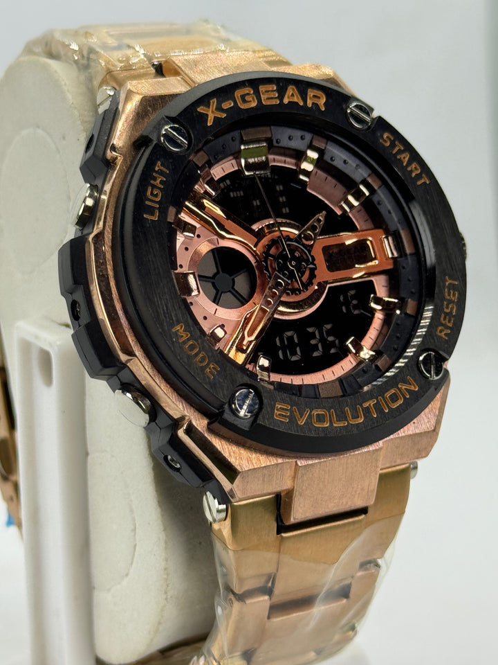 Two-Tone X-Gear Evolution Chain Straps Sports Watch