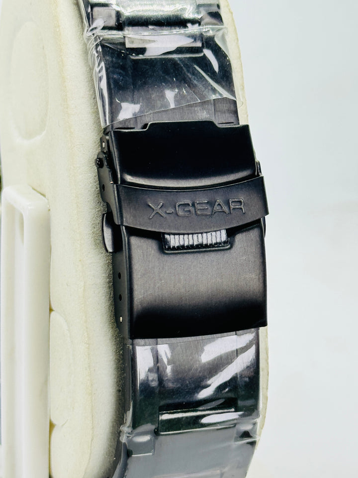All Black X-Gear Evolution Chain Straps Sports Watch